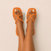 X-Strap Square Toe Slide – Slides by FAWOYE, view 3