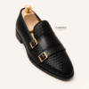 Woven Double Monk – Woven leather Monk straps handcrafted by FAWOYE