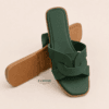 Crossed Leather Slide – Slides by FAWOYE, view 2