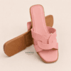 Crossed Leather Slide – Slides by FAWOYE, view 4