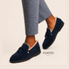 Shearling Suede Tassel Loafer – Loafers by FAWOYE, view 2
