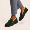 Shearling Suede Tassel Loafer – Loafers by FAWOYE, view 5