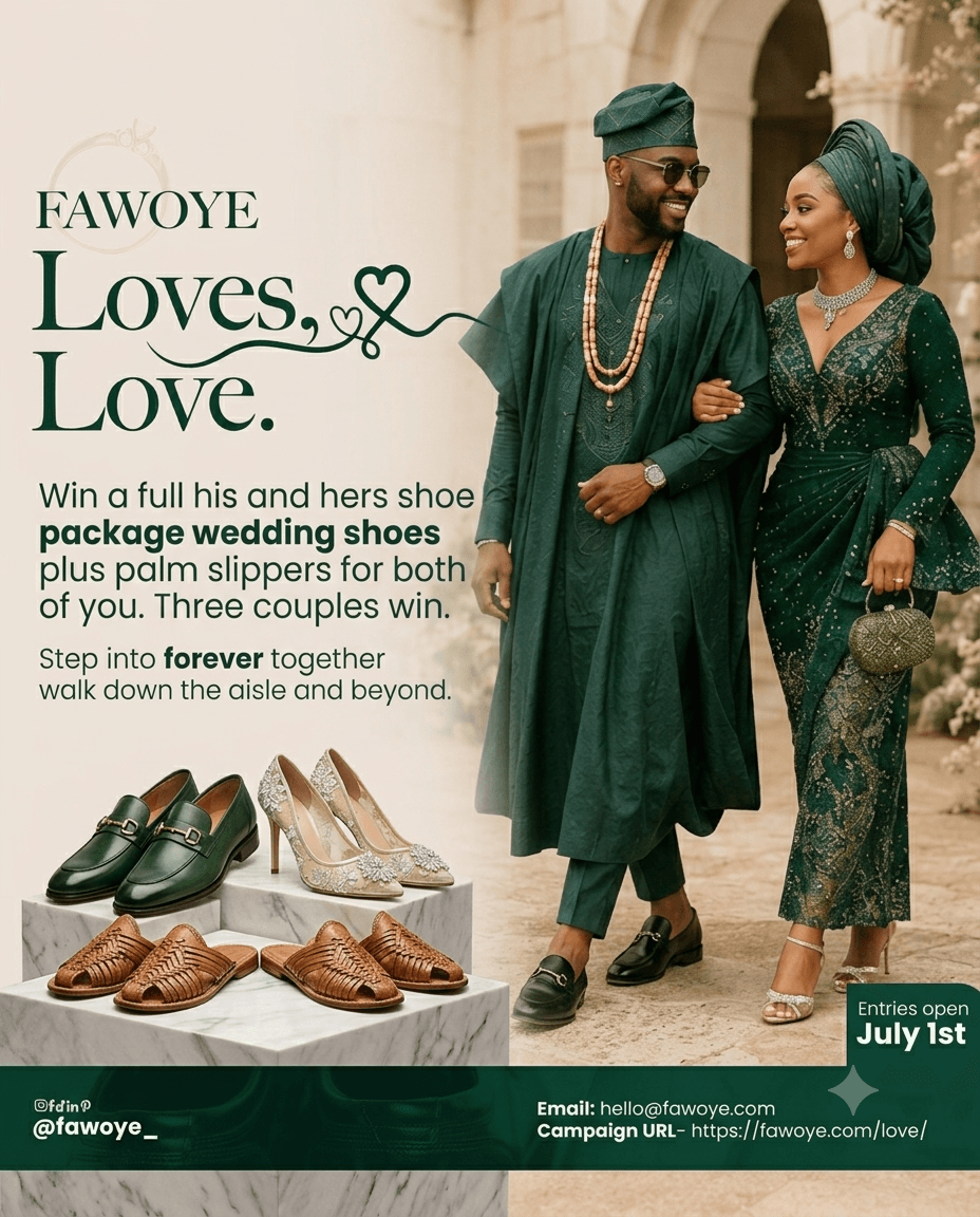 FAWOYE couple — real wedding moment