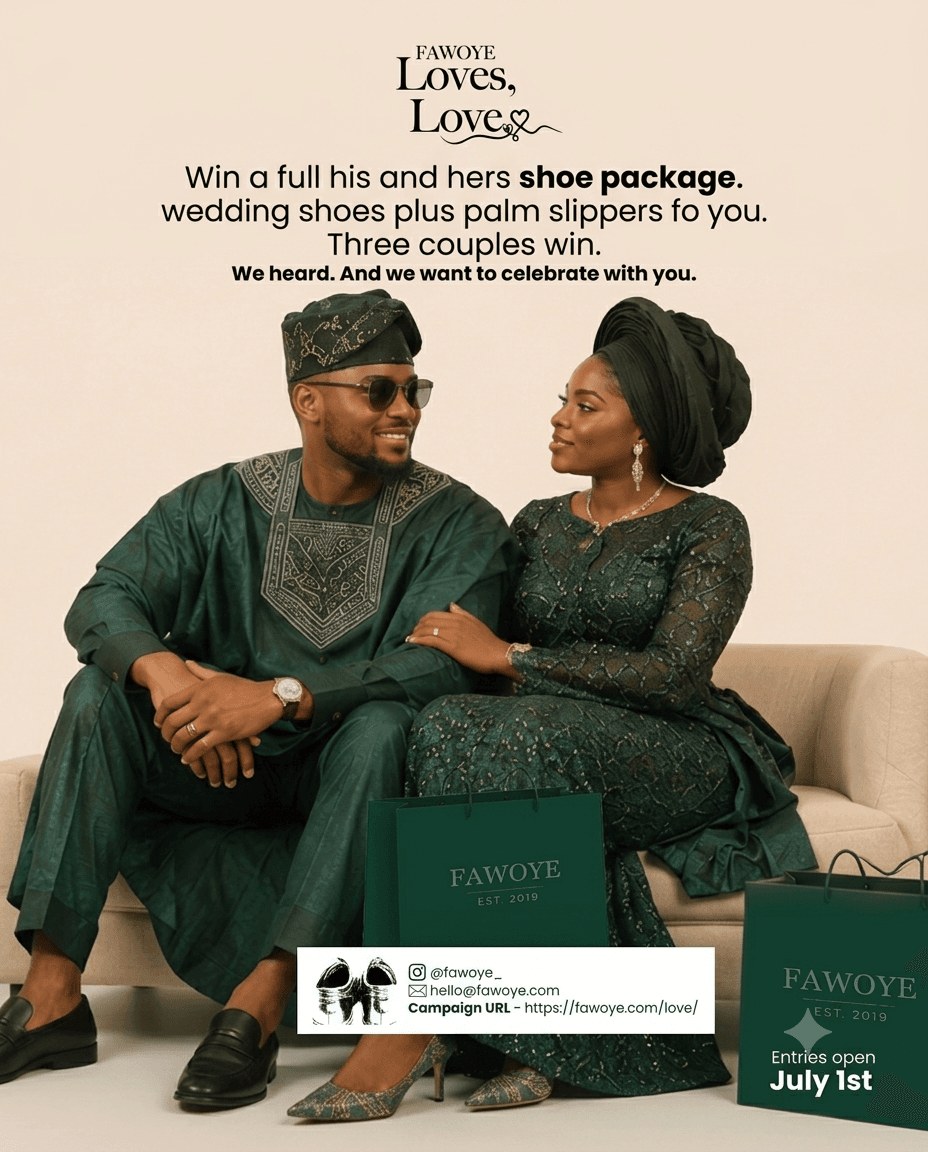 FAWOYE couple — real wedding moment
