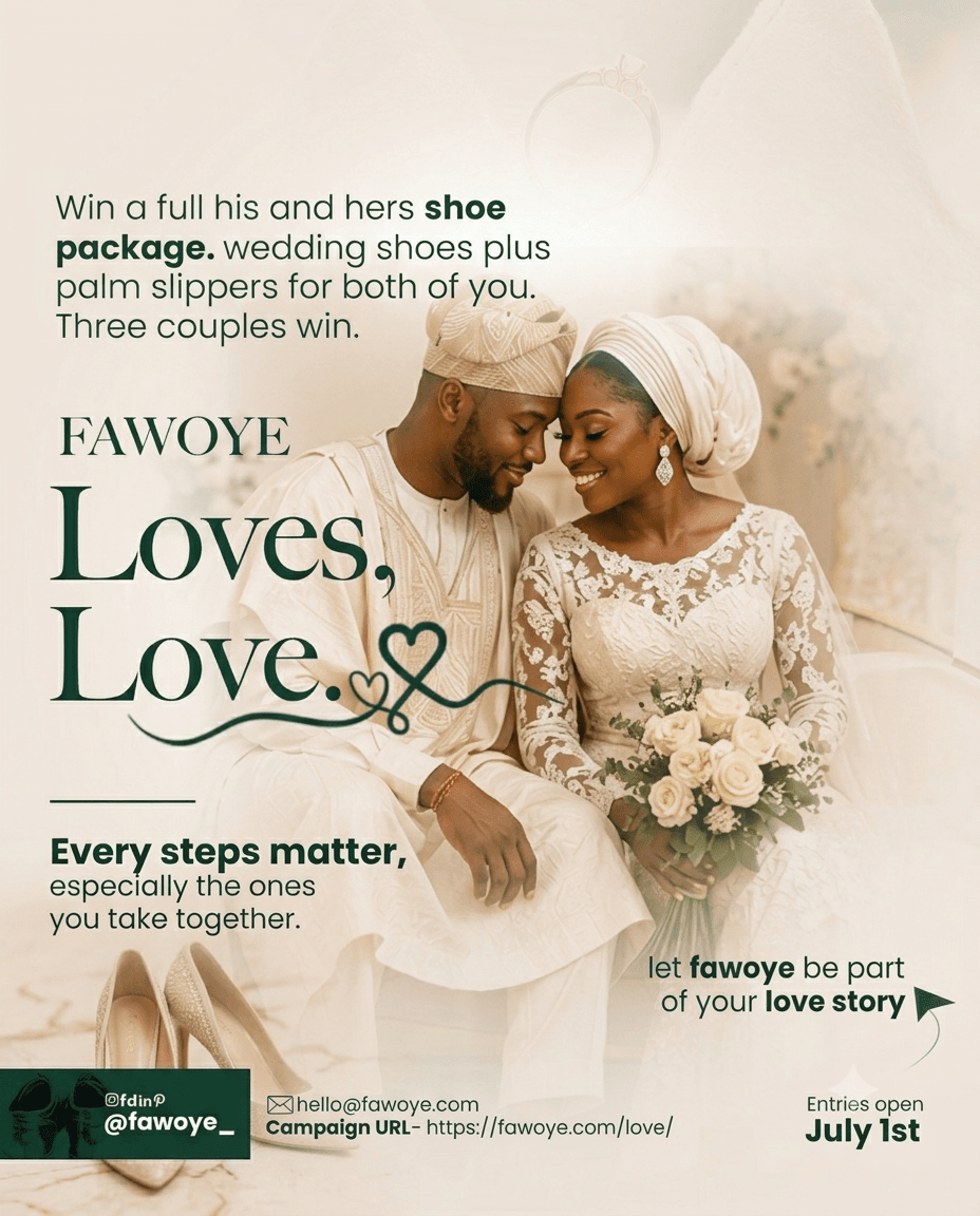 FAWOYE couple — real wedding moment