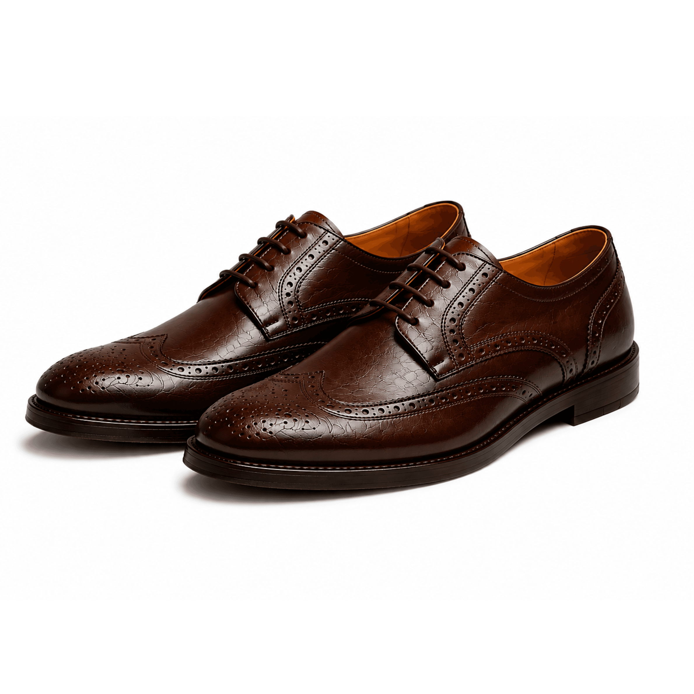 Brown wing-tail brogue