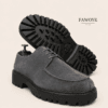 Snake-Print Derby — FAWOYE handmade leather shoes