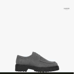 Snake-Print Derby — FAWOYE handmade leather shoes