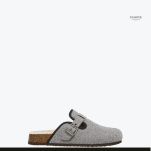 Buckle Mule slide — FAWOYE handmade leather shoes