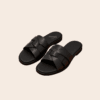Woven Leather Slide — FAWOYE handmade leather shoes