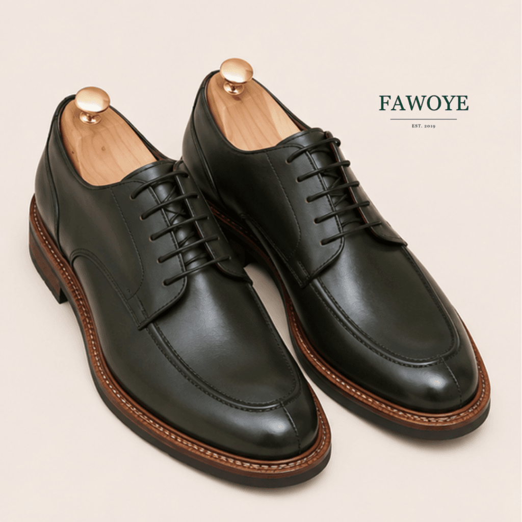 Leather Laced-Up Oxford — FAWOYE handmade leather shoes