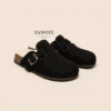 Buckle Mule slide — FAWOYE handmade leather shoes