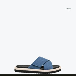Blue Denim Cross Over — FAWOYE handmade leather shoes