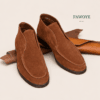 Suede Chelsea-style — FAWOYE handmade leather shoes