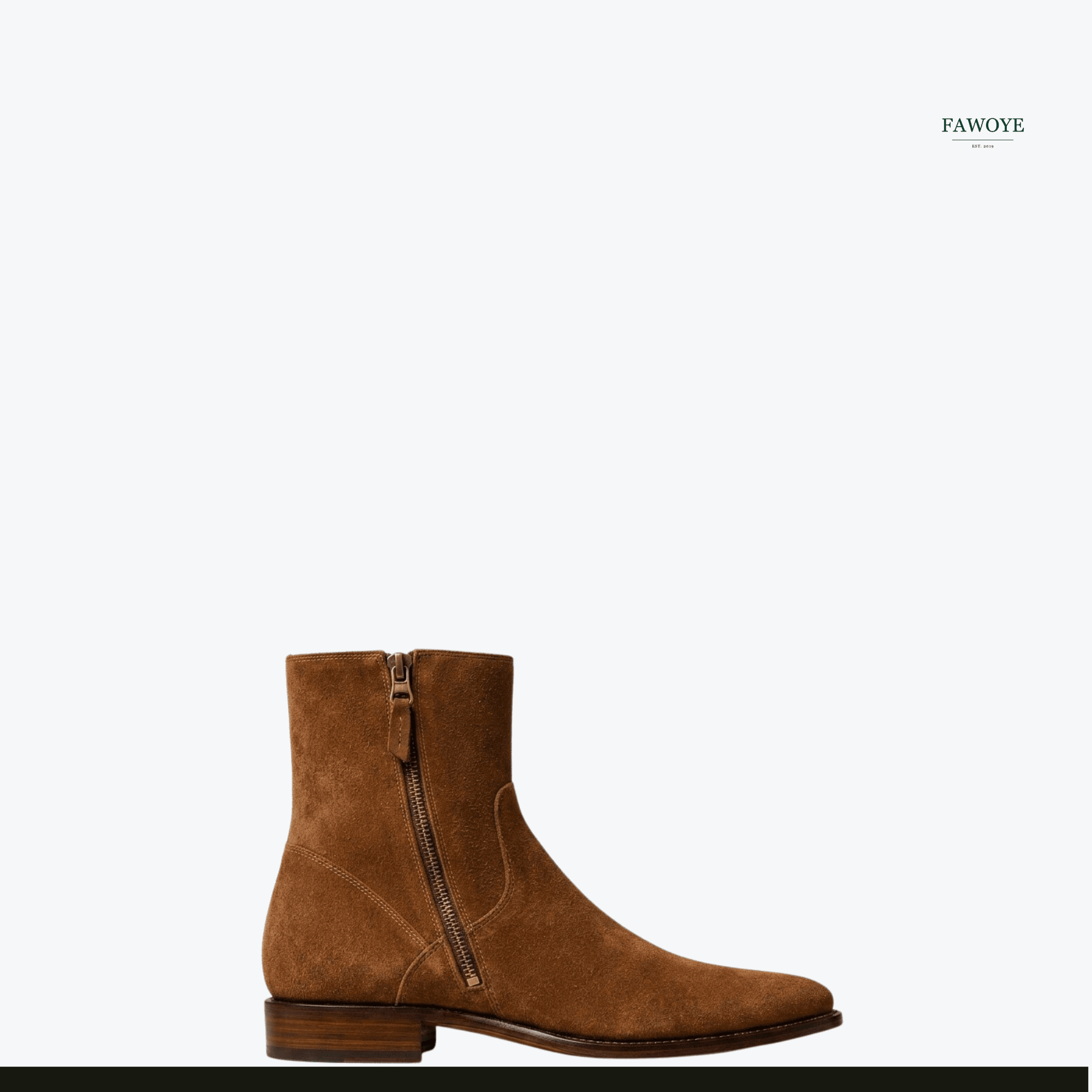 Brown Chelsea boot for smart-casual and earth-tone outfits