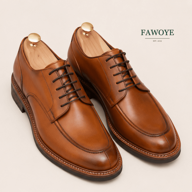 Leather Laced-Up Oxford — FAWOYE handmade leather shoes