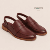 Sling back Half-Shoe — FAWOYE handmade leather shoes