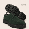 Snake-Print Derby — FAWOYE handmade leather shoes