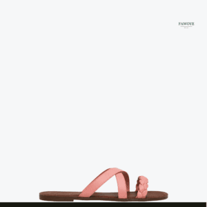 Weaved Top Slides — FAWOYE handmade leather shoes