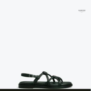 Knotted Strap Sandal — FAWOYE handmade leather shoes