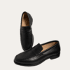 leather skin venetian loafers — FAWOYE handmade leather shoes