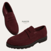 Suede Penny Loafer — FAWOYE handmade leather shoes