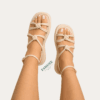 Knotted Strap Sandal — FAWOYE handmade leather shoes