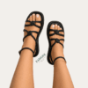 Knotted Strap Sandal — FAWOYE handmade leather shoes