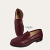 leather skin venetian loafers — FAWOYE handmade leather shoes