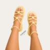 Knotted Strap Sandal — FAWOYE handmade leather shoes