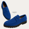Suede Penny Loafer — FAWOYE handmade leather shoes
