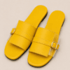 Leather & Transparent Single-Strap Slide — FAWOYE handmade leather shoes