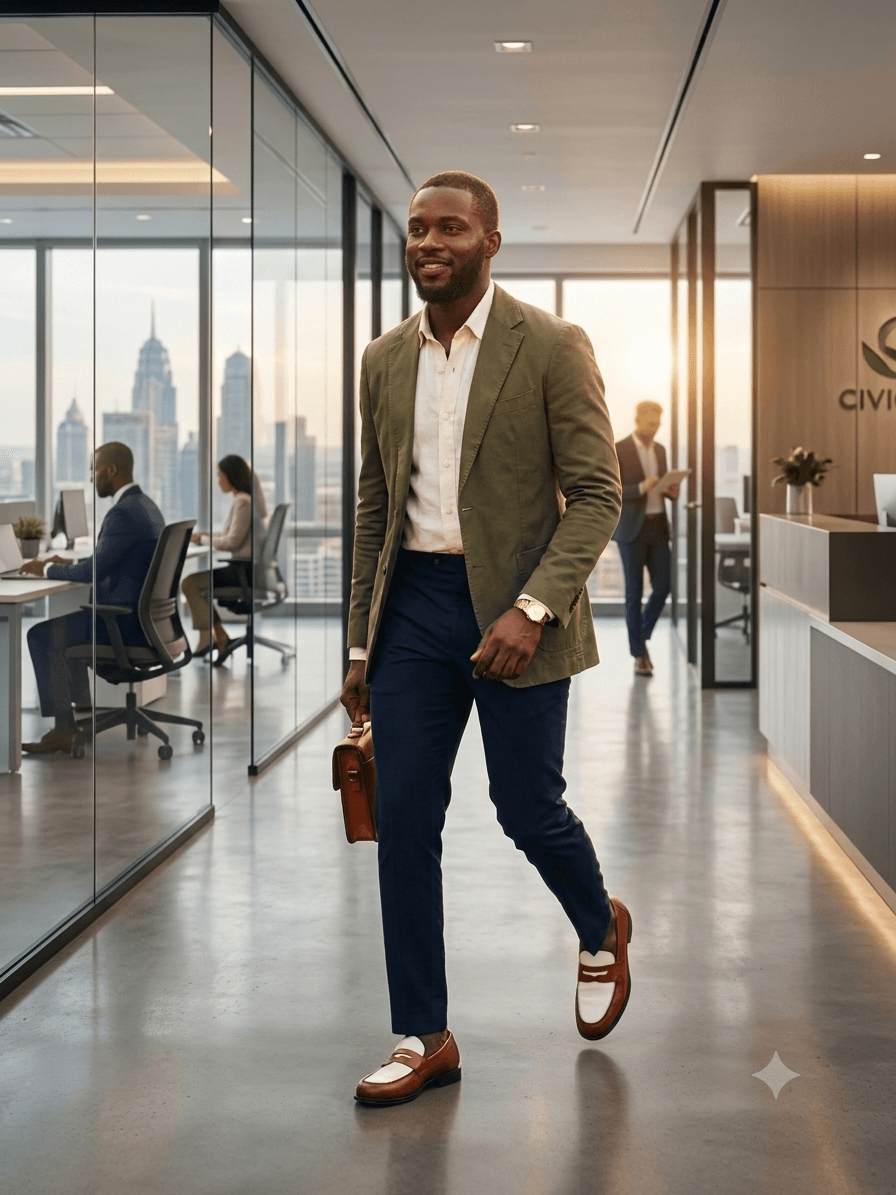 FAWOYE handmade leather shoes styled in everyday life