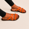 Weaved Top Slides — FAWOYE handmade leather shoes