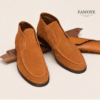 Suede Chelsea-style — FAWOYE handmade leather shoes