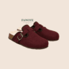 Buckle Mule slide — FAWOYE handmade leather shoes