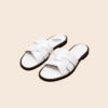 Woven Leather Slide — FAWOYE handmade leather shoes