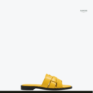 Woven Leather Slide — FAWOYE handmade leather shoes