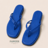 Knotted Thong Slide — FAWOYE handmade leather shoes