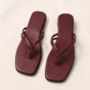 Knotted Thong Slide — FAWOYE handmade leather shoes