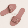 Single-Strap Buckle Slide — FAWOYE handmade leather shoes