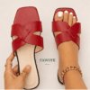 Cross-Strap Slide — FAWOYE handmade leather shoes