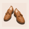 Textured Tassel Loafer — FAWOYE handmade leather shoes