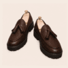 FAWOYE textured leather tassel loafer