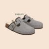 Buckle Mule slide — FAWOYE handmade leather shoes