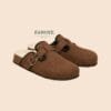 Buckle Mule slide — FAWOYE handmade leather shoes