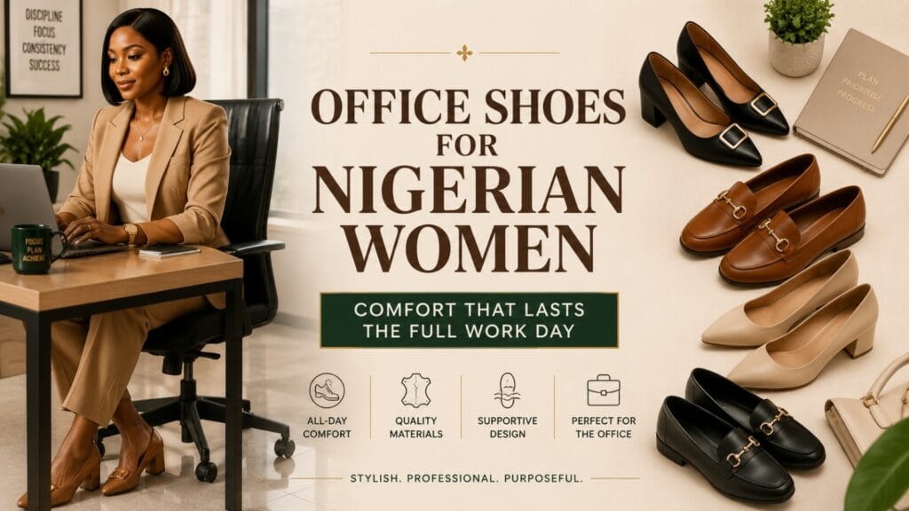 Comfortable office shoes for Nigerian women